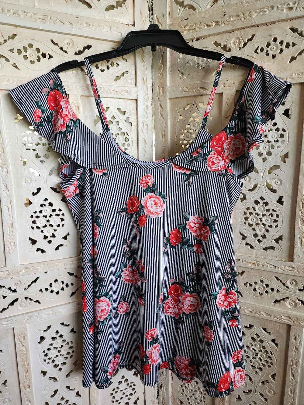 First Love Cold Shoulder Top- Size XL